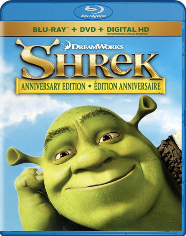 Shrek - Anniversary Edition (Blu-ray / DVD / Digital Copy) (Blu-ray) (Bilingual) Blu-Ray Movie 