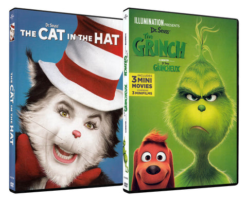 The Cat In The Hat / Dr. Seuss The Grinch (2-Pack) (Boxset) (Bilingual) DVD Movie 