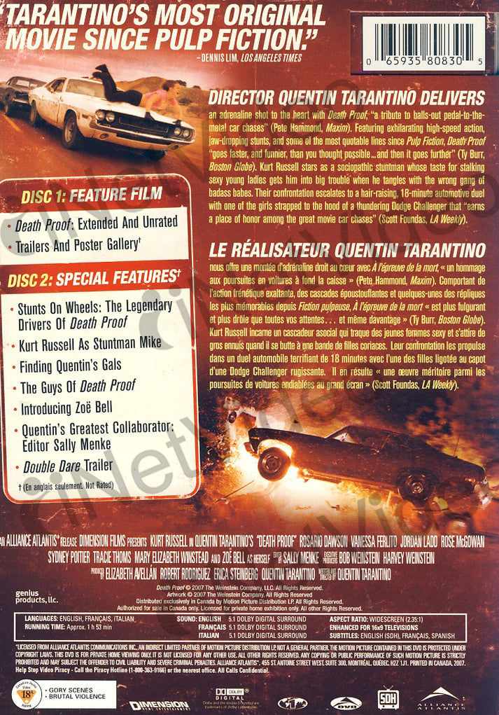  Death Proof (Extended and Unrated Edition) : Kurt