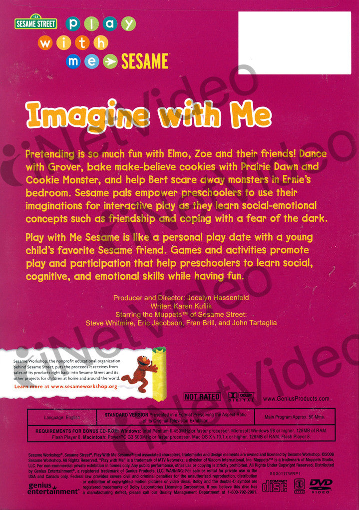 PLAY WITH ME Sesame ImagIne With Me DVD Region 4 Free Post New