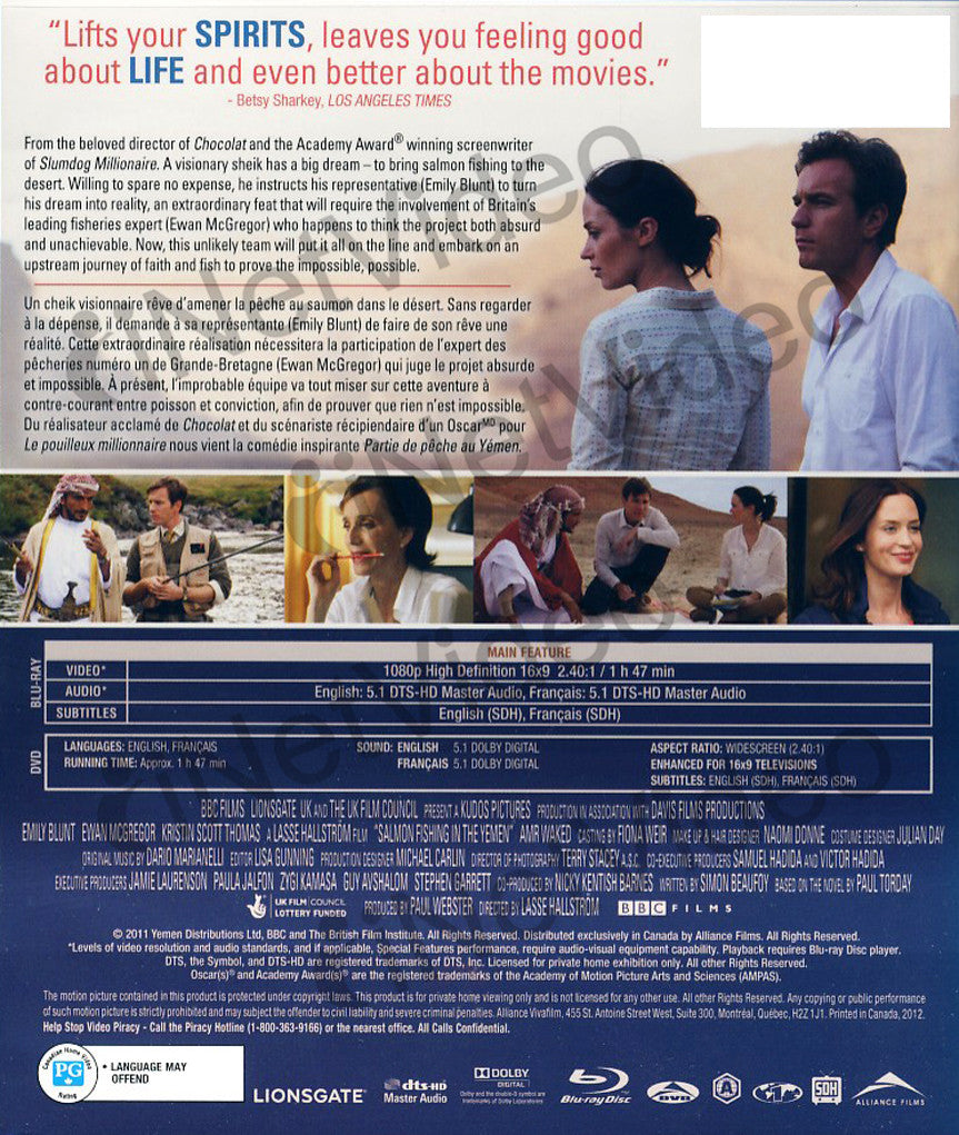 Salmon Fishing in the Yemen (Combo Blu-ray + DVD) (Bilingual) (Blu-ray) on  BLU-RAY Movie