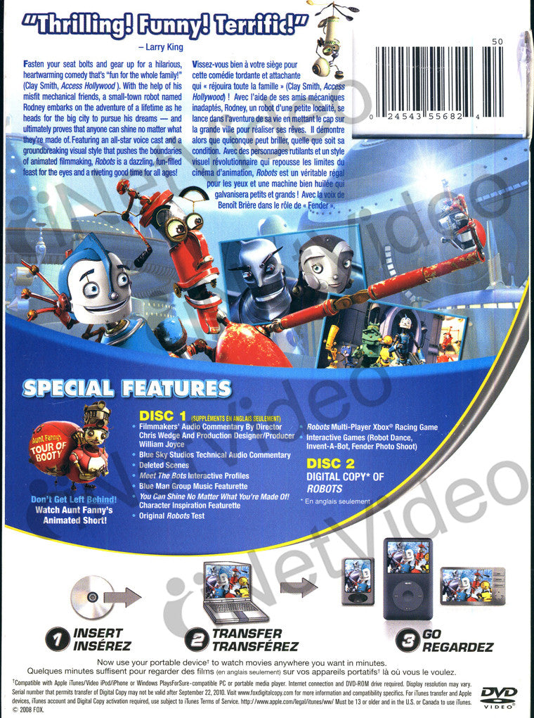 robots dvd menu