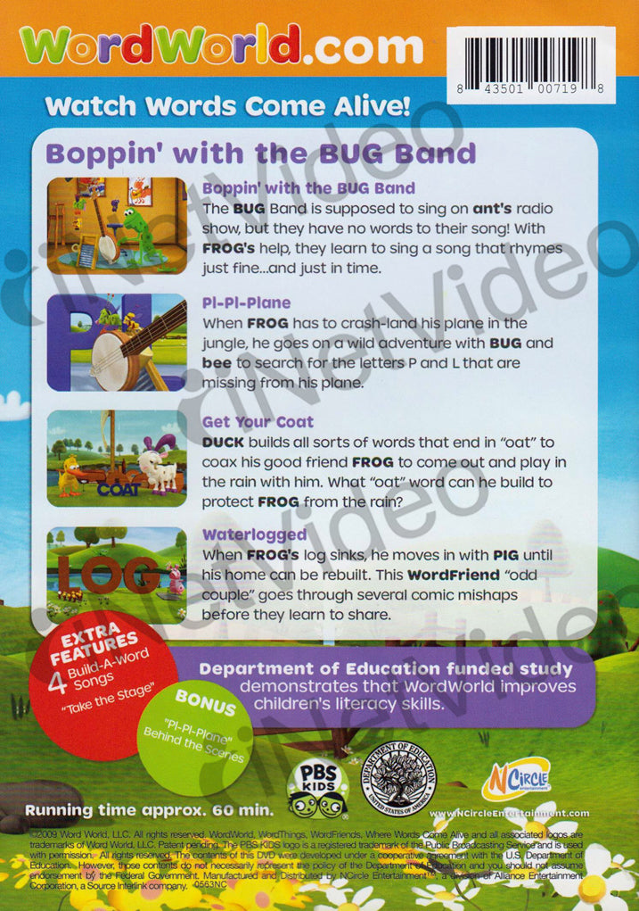 WordWorld: Boppin' with the Bug Band on DVD Movie