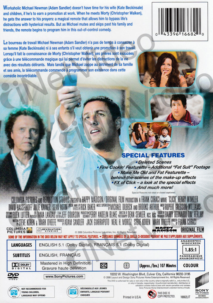 Click (Special Edition) (Bilingual) on DVD Movie