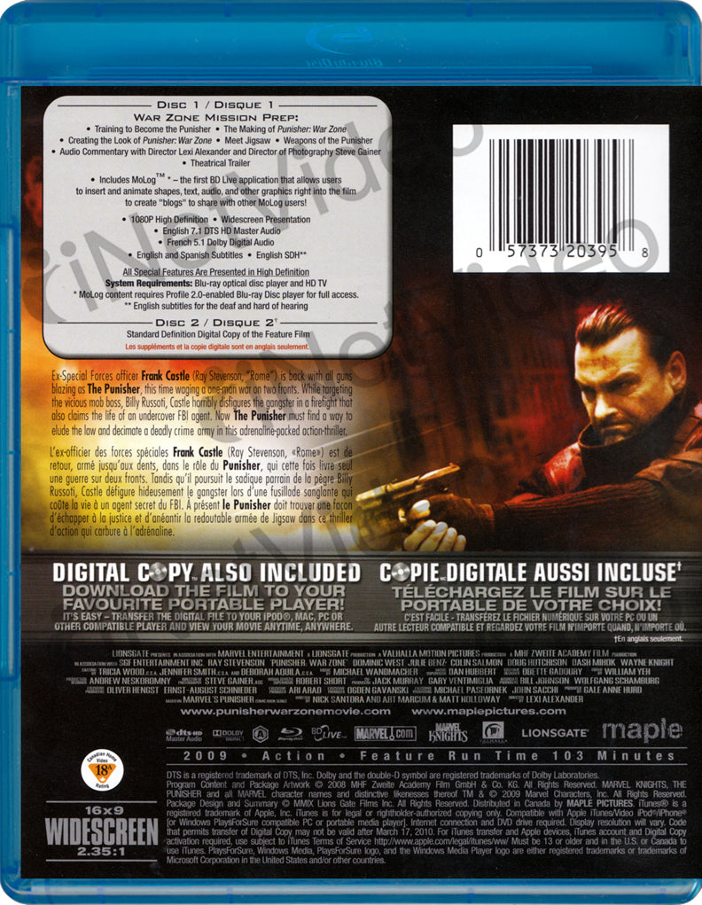 The Punisher / Punisher: War Zone (Blu-ray)