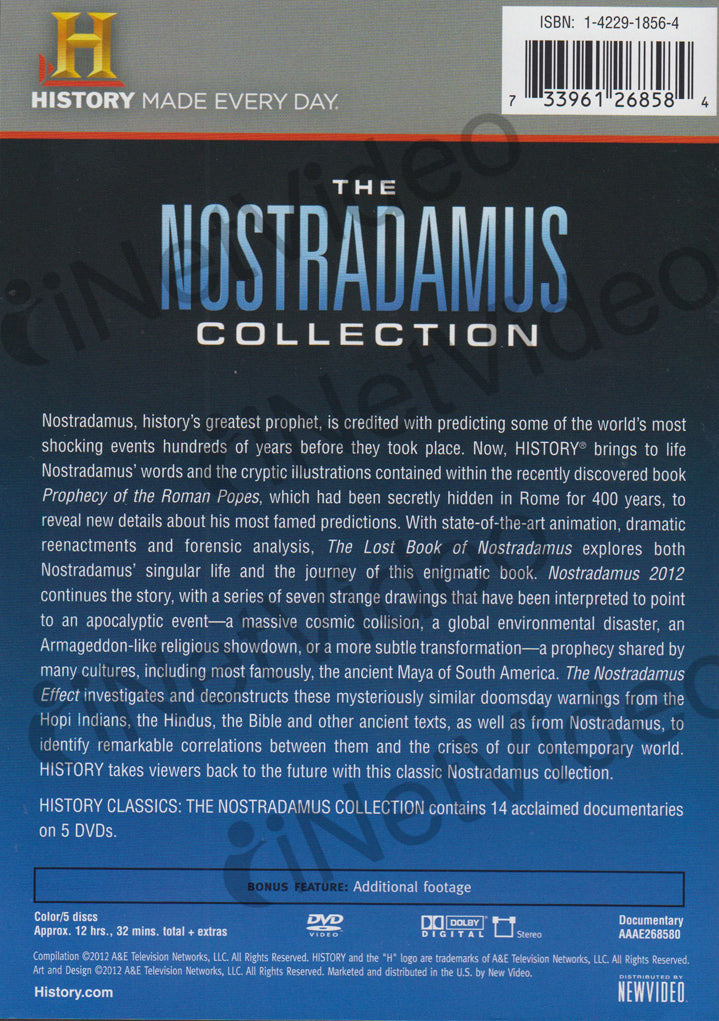 History Classics : The Nostradamus Collection on DVD Movie