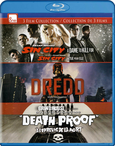 Sin City - A Dame To Kill For / Dredd / Death Proof (Triple Feature) (Blu-ray) (Bilingual) BLU-RAY Movie 