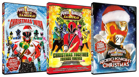 Power Rangers Christmas Pack (3-Pack) (Boxset) (Bilingual) DVD Movie 