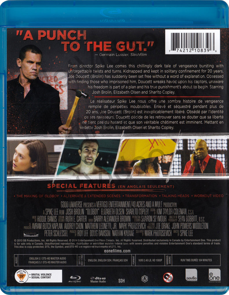 Oldboy (Blu-ray) (Bilingual) on BLU-RAY Movie