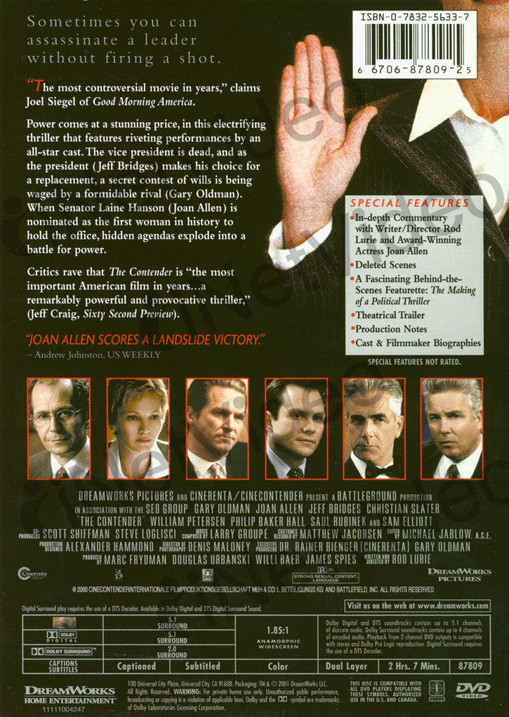 The Contender on DVD Movie