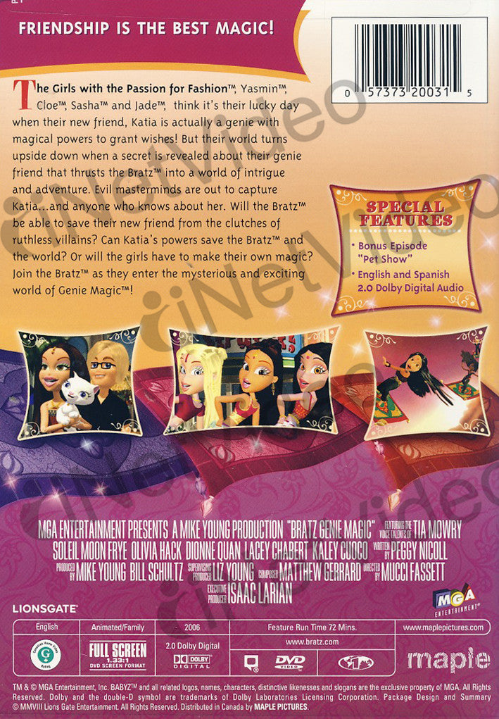 Bratz Genie Magic Fortune Teller- As seen in the Bratz Genie Magic DVD :  : Outlet